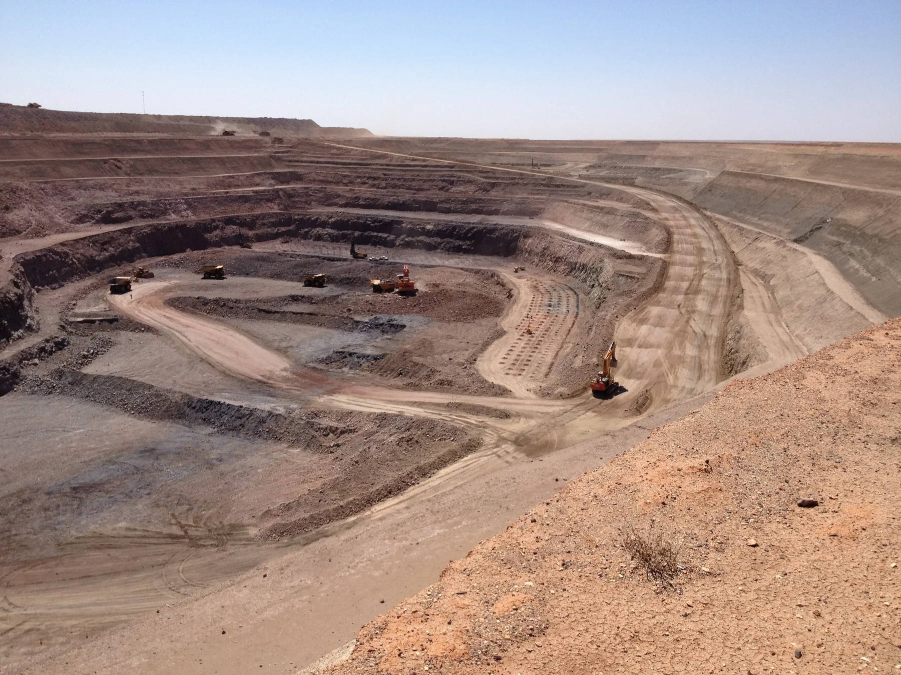 Open pit mining operation in Western Australia